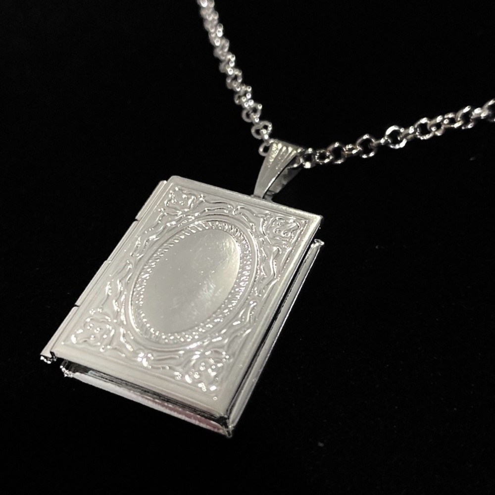Book Locket Necklace